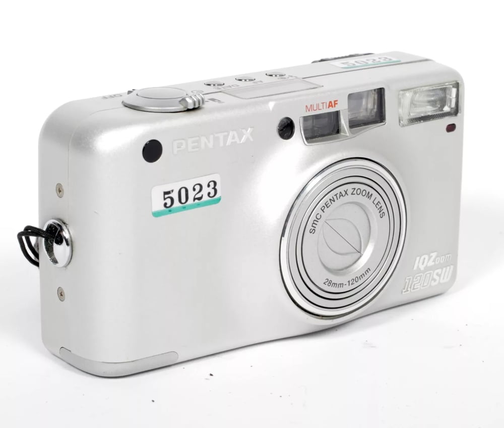 Pentax IQZoom 120SW compact 35mm film camera w/ 28-120mm